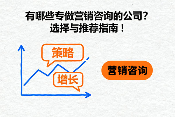 營銷管理：有哪些專做營銷咨詢的公司？選擇與推薦指南！